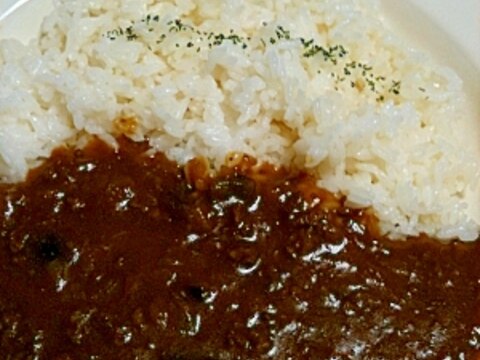 夏野菜！茄子と挽き肉のカレーライス